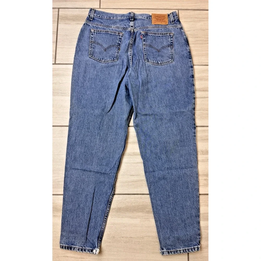 Levi's 550 Jeans Vintage Y2K Relaxed Fit Tapered Leg Distressed Denim 36X32 *SEE